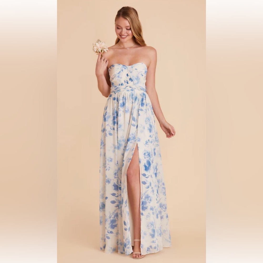 Birdy Grey Blue Floral Bridesmaid Dress